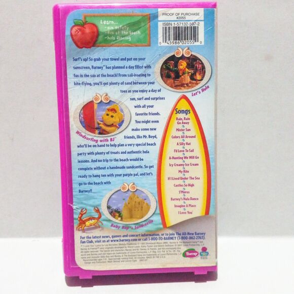 Barneys Beach Party (VHS, 2001)-Hit Entertainment-White Tape-Clamshell - Picture 2 of 7